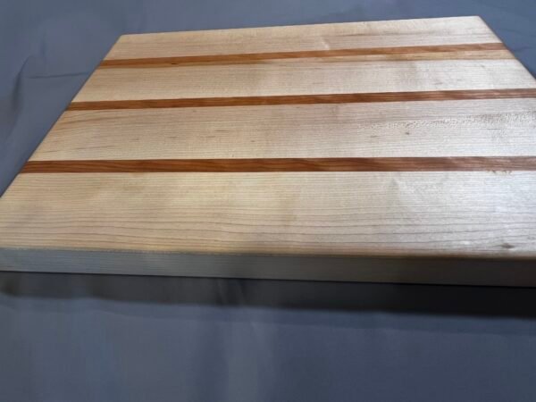 Maple and Cherry Edge Grain Cutting Board