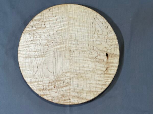 Curly Maple 12" Round Serving Board - Image 2