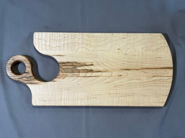 Curly Maple Handled Charcuterie Board - Image 3