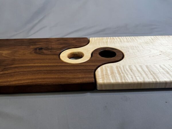 Curly Walnut Handled Charcuterie Board - Image 4