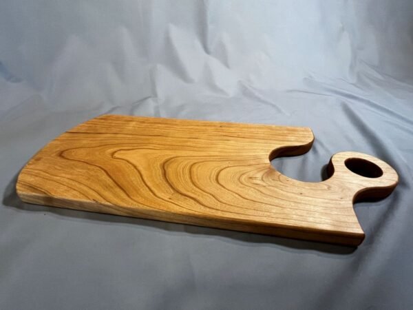 Curly Cherry Handled Charcuterie Board